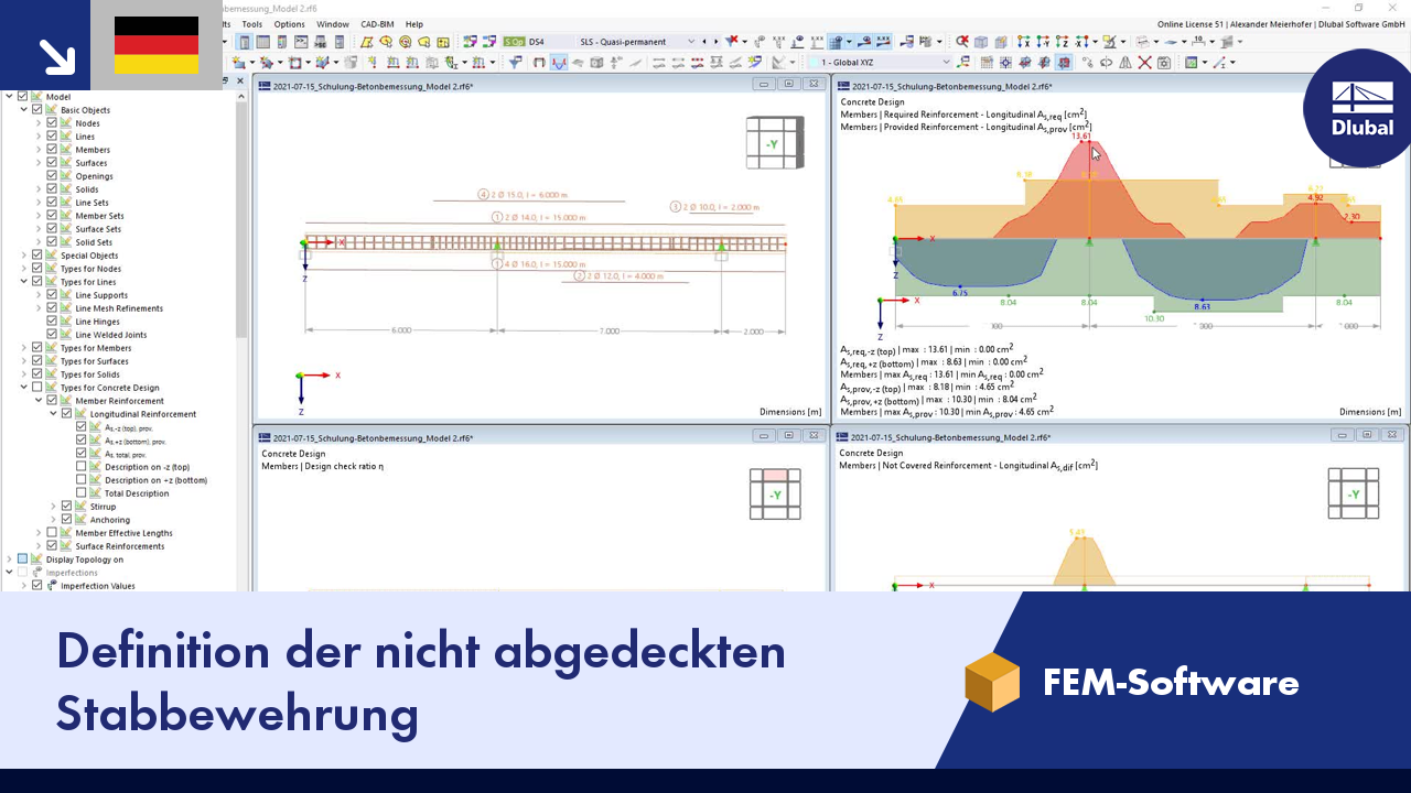 Video: Definition der nicht abgedeckten Stabbewehrung