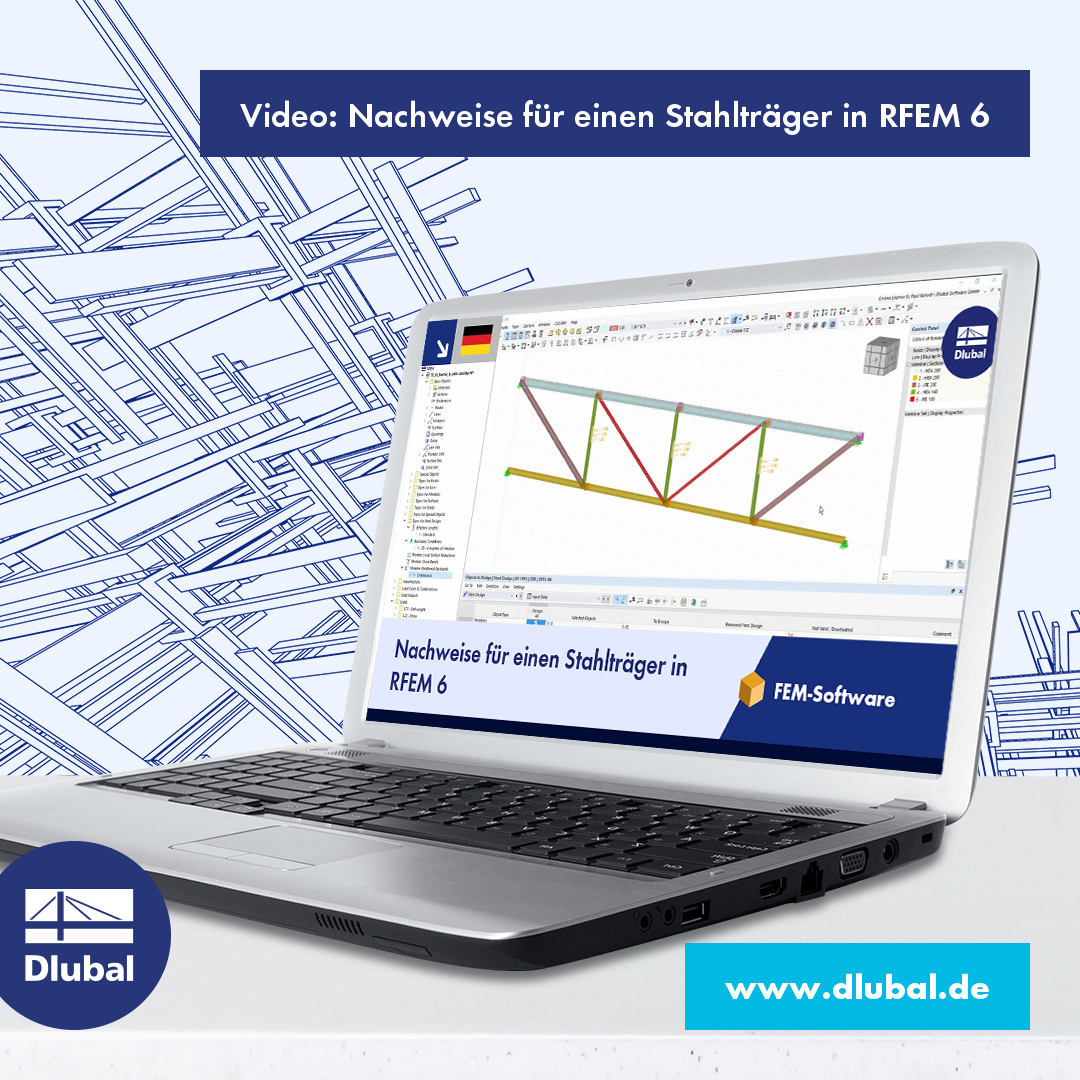 Video: Nachweise für einen Stahlträger in RFEM 6