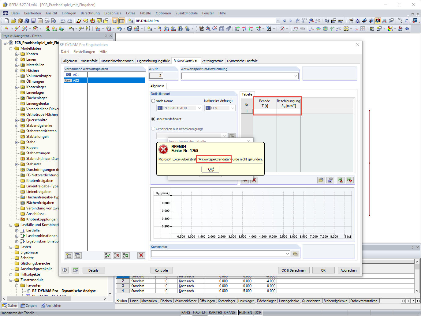 FAQ 005181 | Kann ich ein Antwortspektrum aus RFEM 6 exportieren und z.B. in RFEM 5 verwenden?