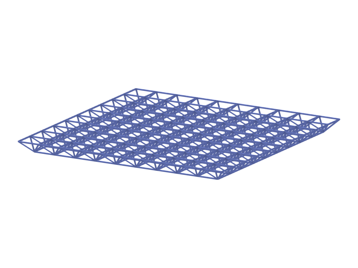 Raumfachwerk aus Online-Schulung | RFEM 6-Schulungsbeispiel mit Rhino & Grasshopper