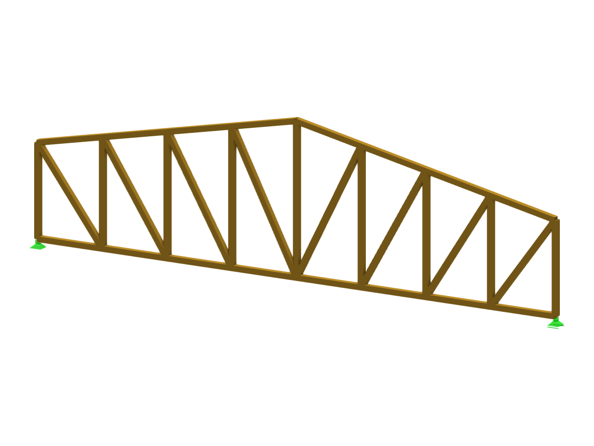 Fachwerkträger aus Online-Schulung | RFEM 6-Schulungsbeispiel mit Rhino & Grasshopper