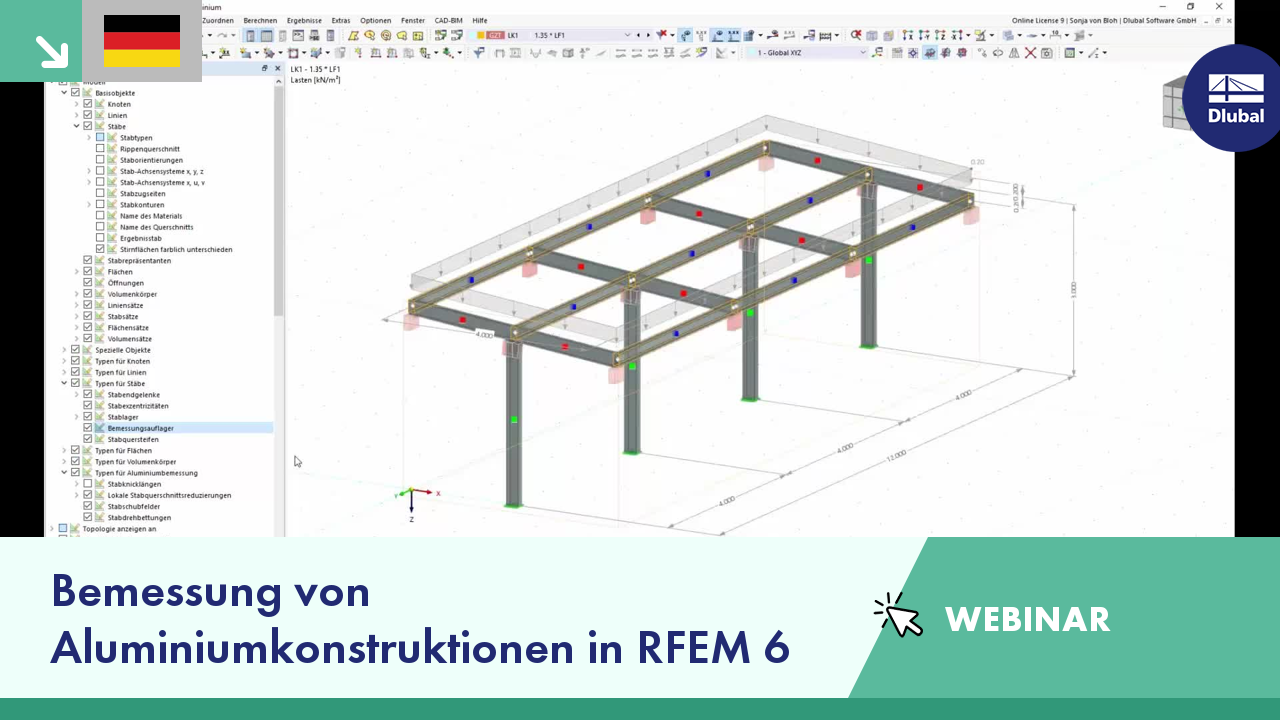 Bemessung von Aluminiumkonstruktionen