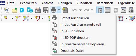 Option für Grafikausdruck auswählen