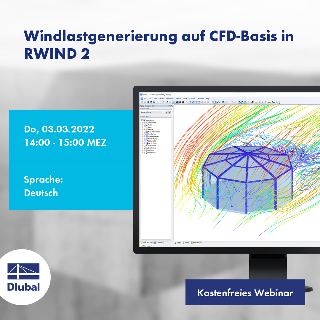 Windlastgenerierung auf CFD-Basis in RWIND 2