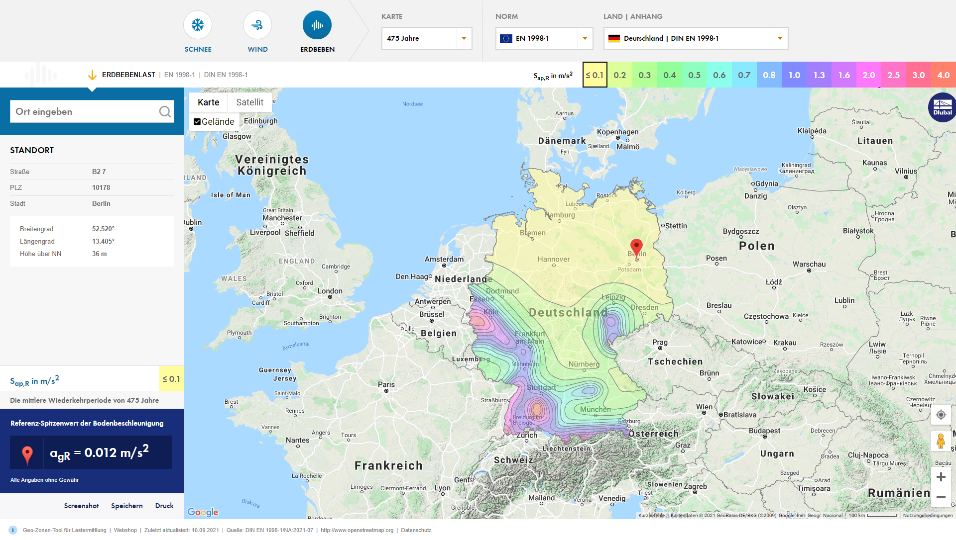 Neue Karten für Kanada, Norwegen, Deutschland, die Türkei, China im Geo-Zonen-Tool