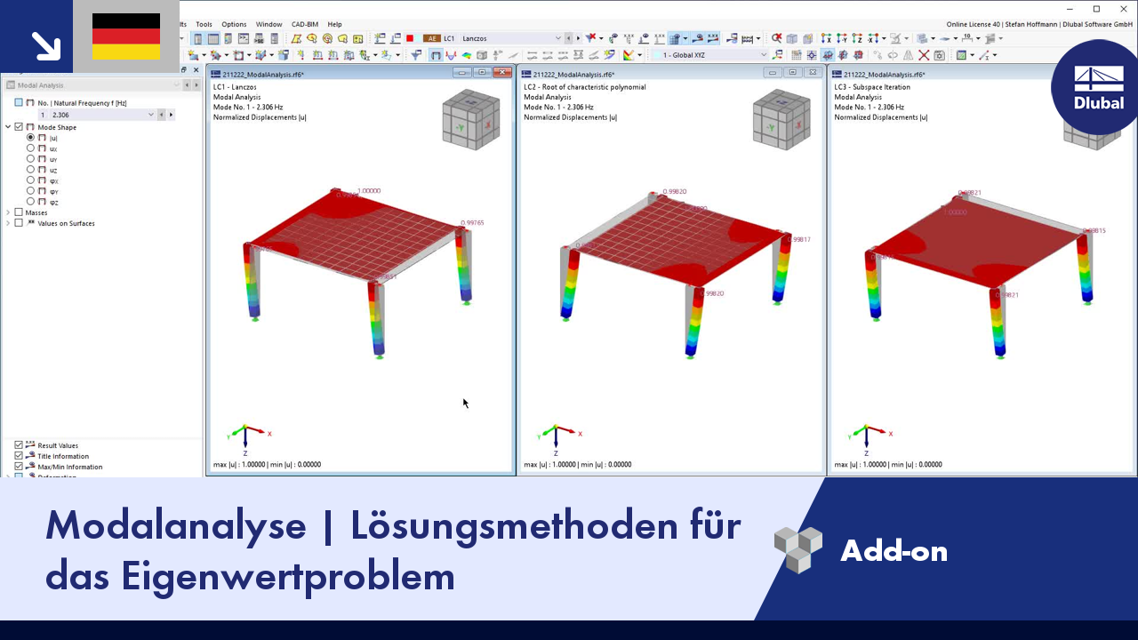 Video: Modalanalyse | Lösungsmethoden für das Eigenwertproblem