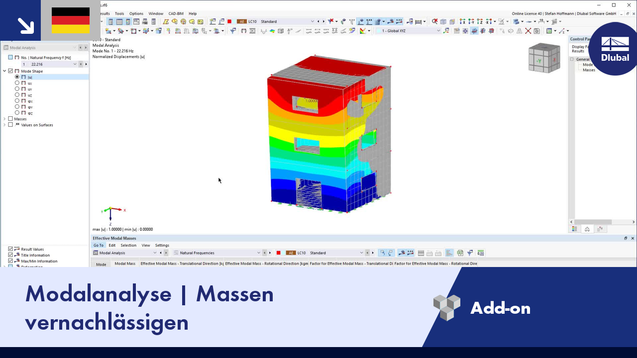 Video: Modalanalyse | Vernachlässigung der Masse