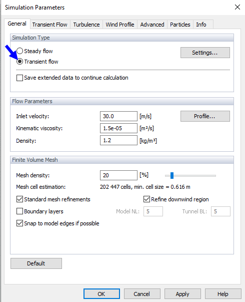 Simulationsparameter, Allgemein