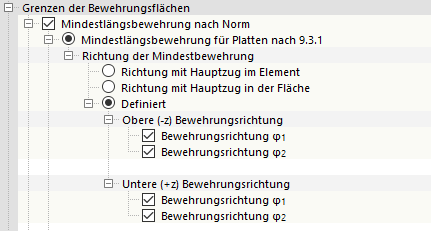 Mindestlängsbewehrung nach Norm für Platten