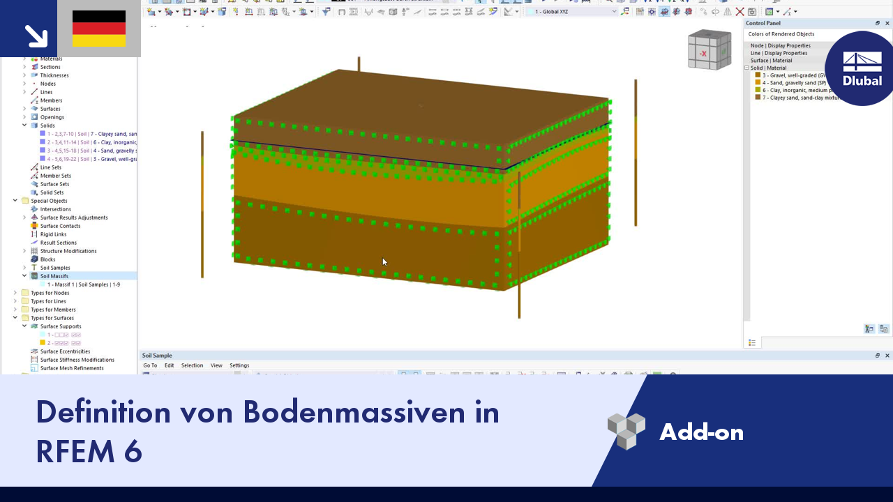 Definition von Bodenmassiven in RFEM 6