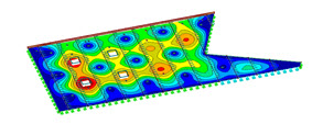 Brettsperrholzdecke in RFEM (© ATP architekten ingenieure)