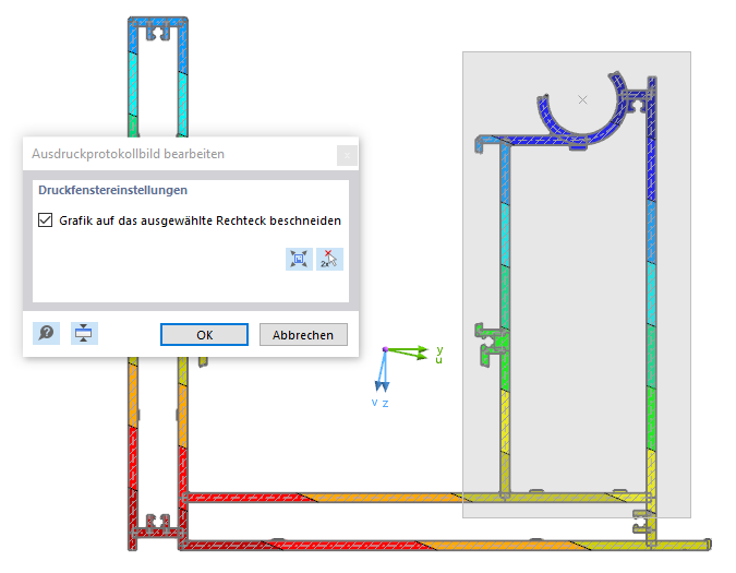 Bereich für Ausdruck in Grafik definieren