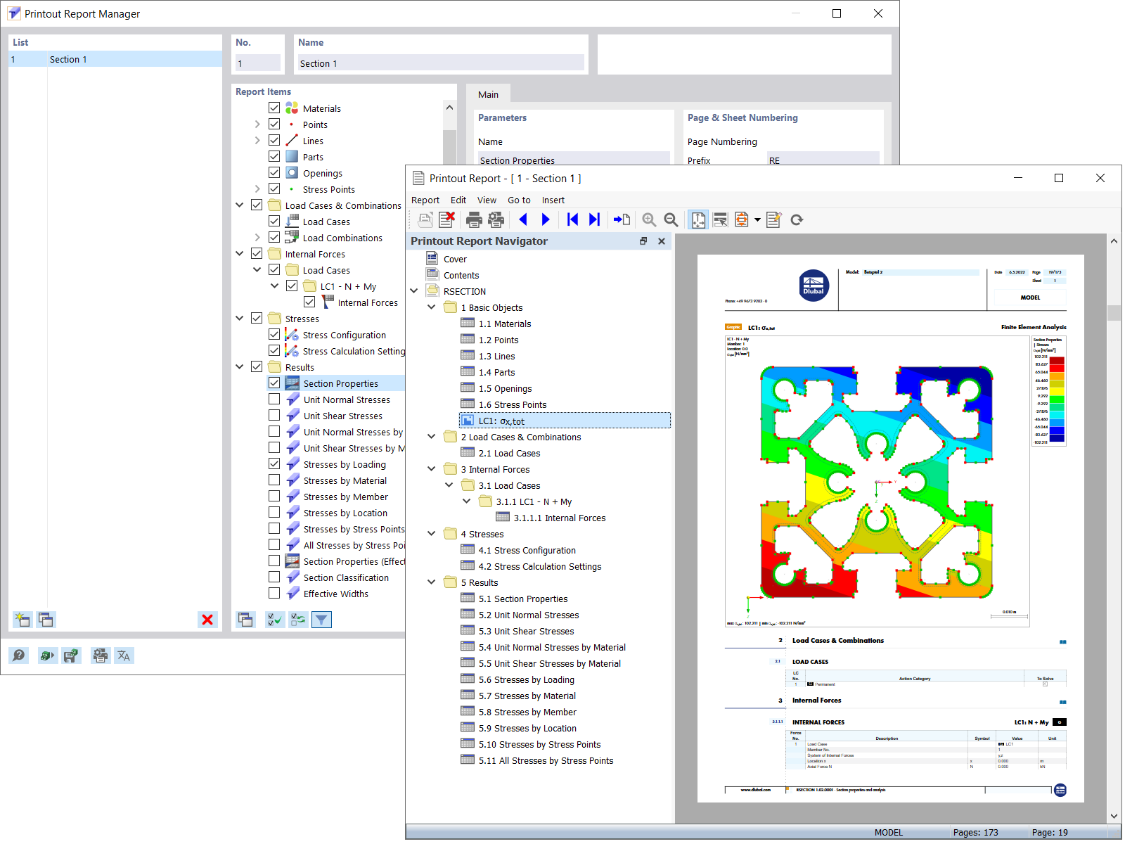 Druckmanager und Druckbericht