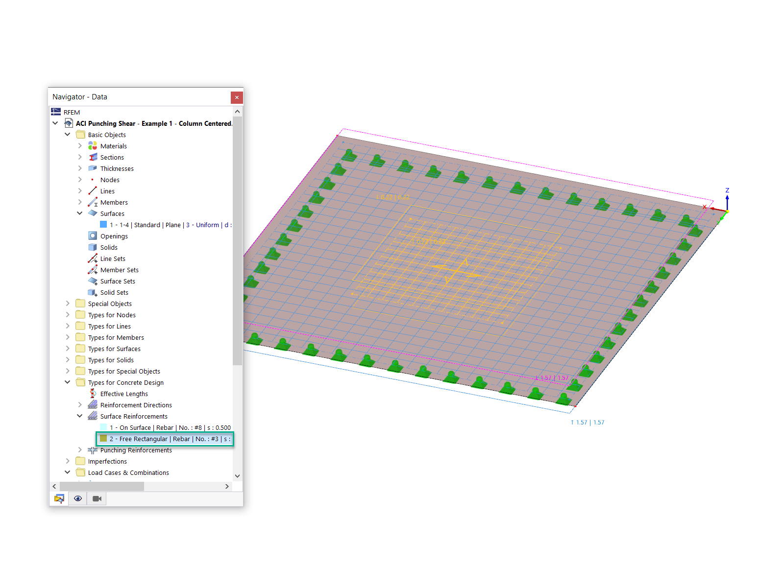 KB 001741 | Durchstanznachweis nach ACI 318-19 und CSA A23.3-19 in RFEM 6