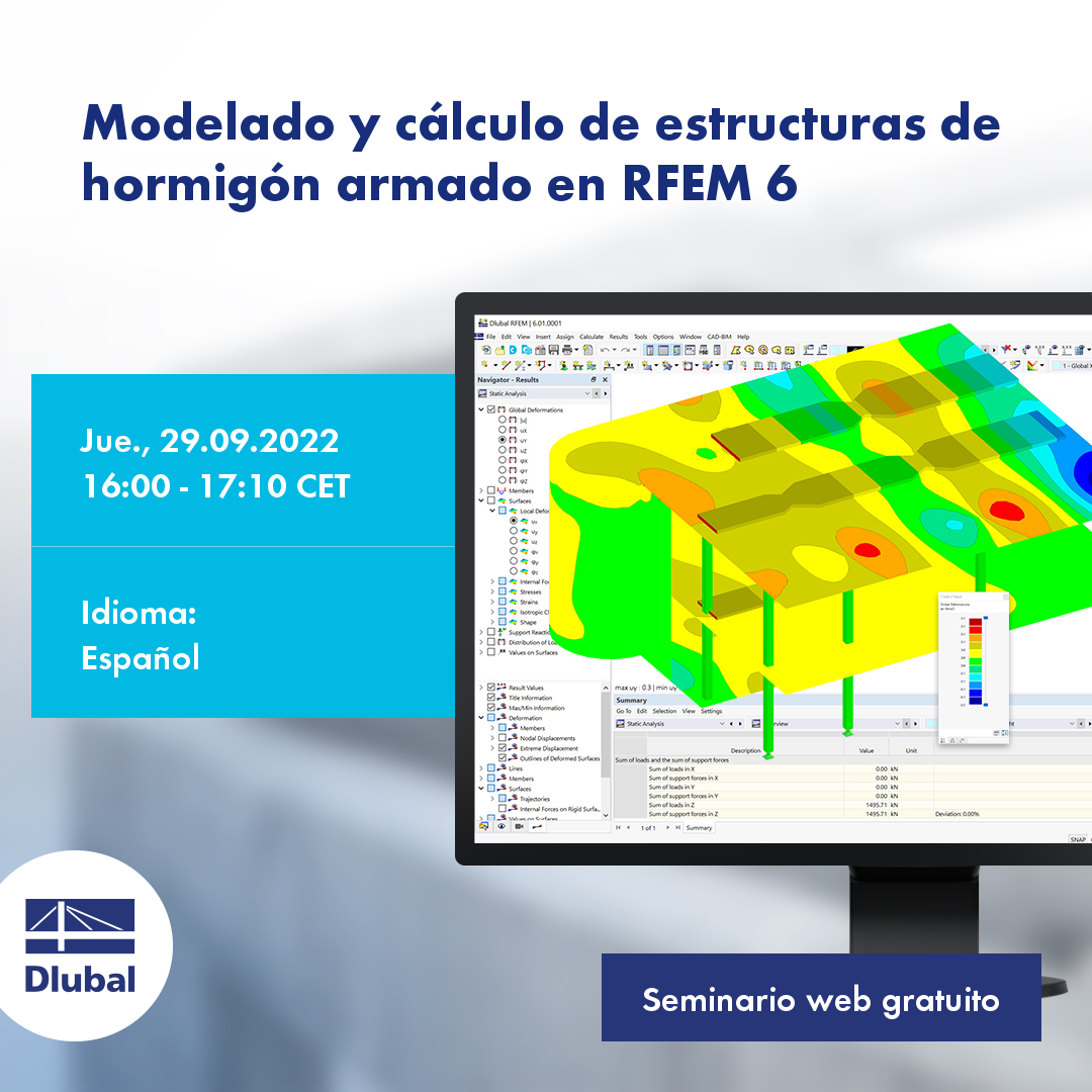 Modellierung und Berechnung von Stahlbetonkonstruktionen in RFEM 6