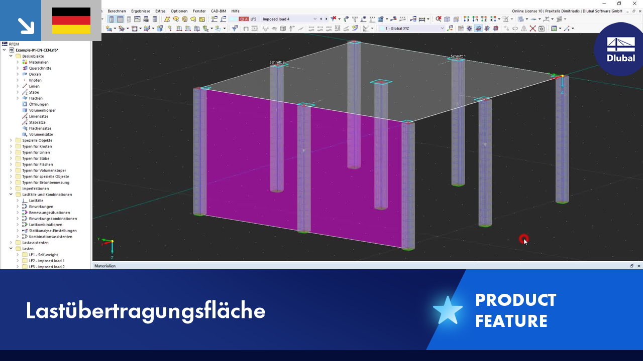 Lastübertragungsfläche