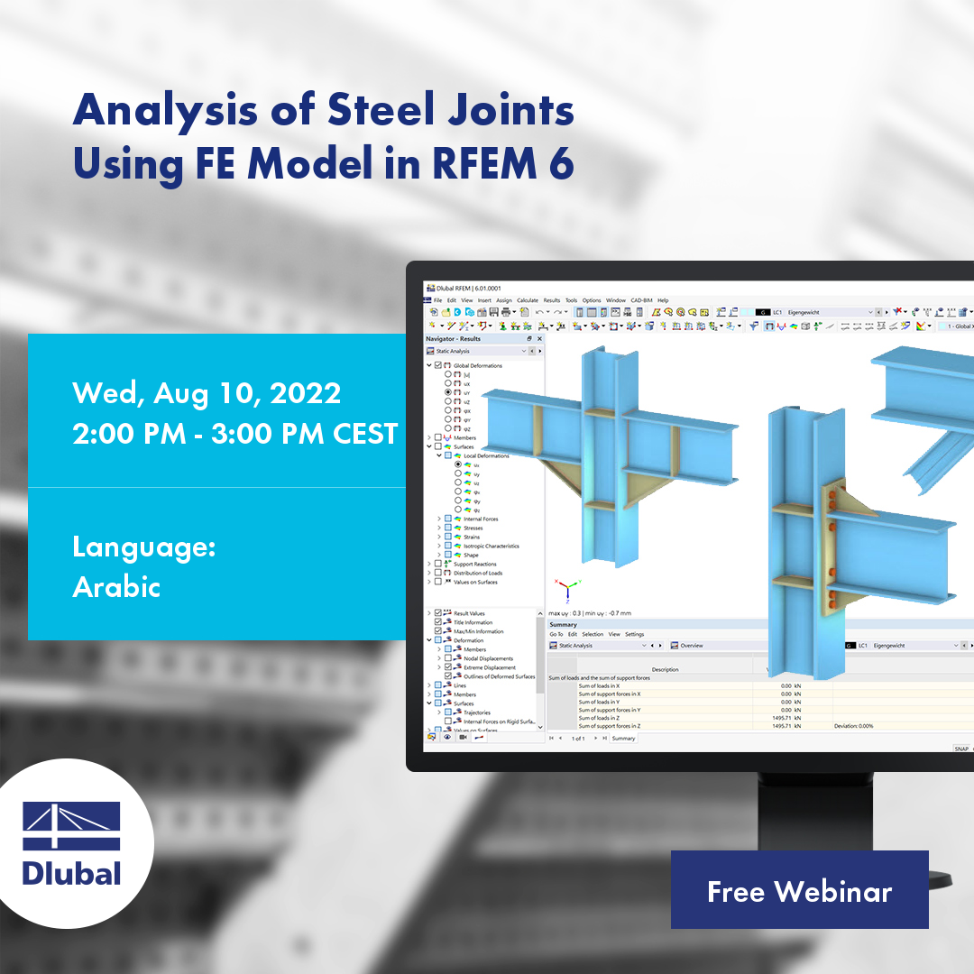 Analyse von Stahlanschlüssen \n mittels FE-Modell in RFEM 6