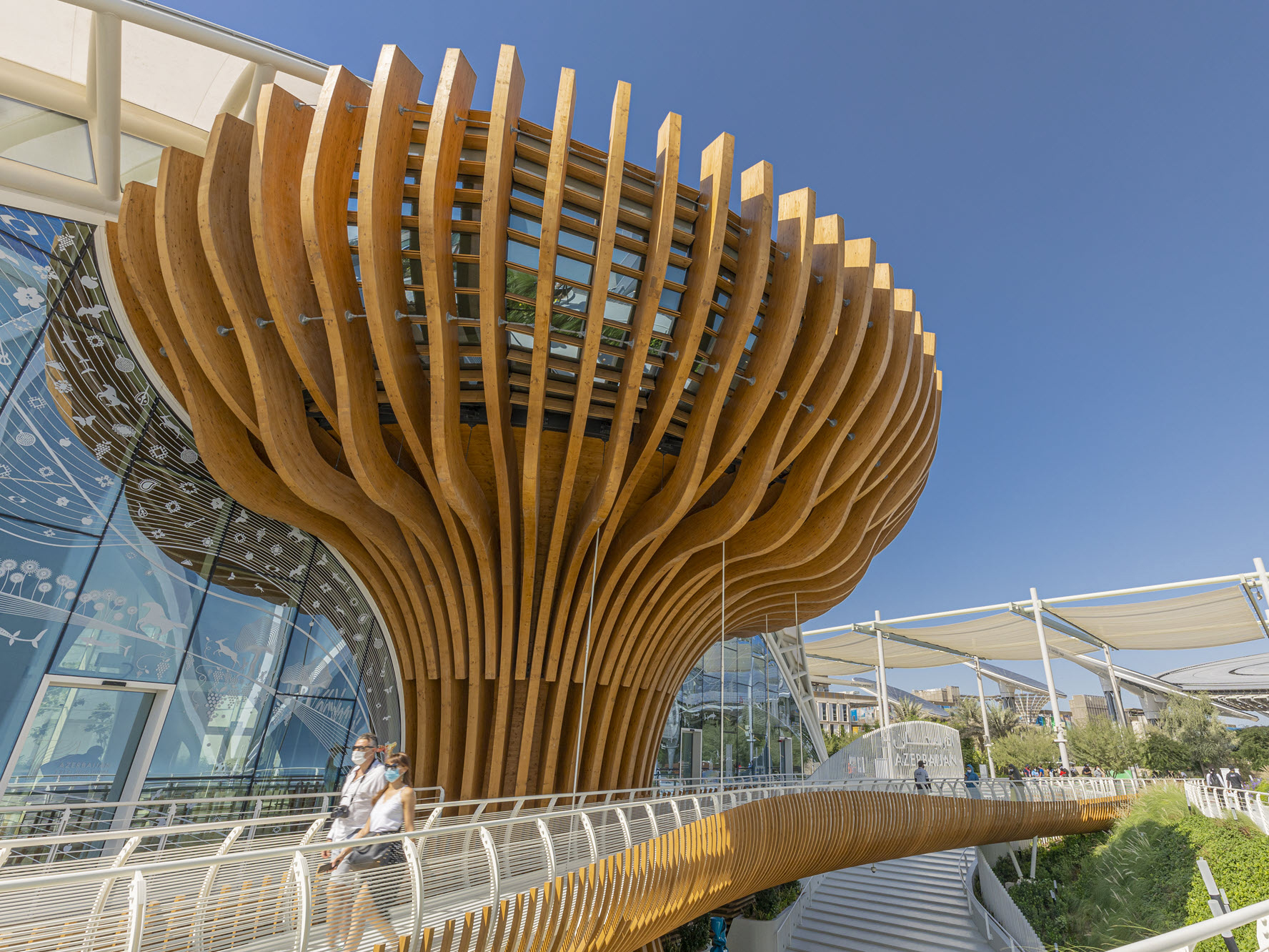 Aserbaidschan Pavillon auf der Expo 2021 in Dubai, VAE (© Rubner - Versatile Synergy)