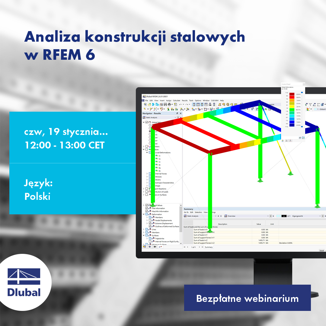 Statische Berechnung von Stahlkonstruktionen\n in RFEM 6