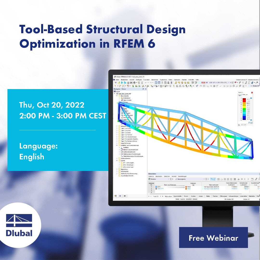 Optimierungsgestützter Tragwerksentwurf in RFEM 6