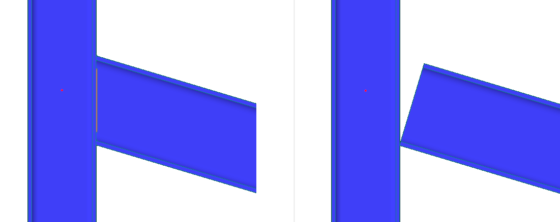 Schnittrichtung (stabweise): Parallel (links), Senkrecht (rechts)