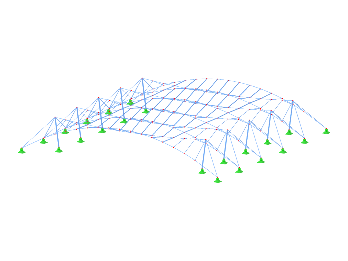Modell ID 3532 | CT002 | Räumliches Parallelsystem mit Stabilisierung durch gegenwirkendes Seil