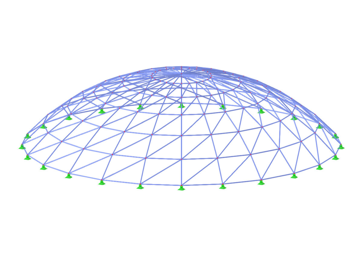 Modell ID 3624 | TSC006-b | Fachwerksystem für kugelförmige Flächen