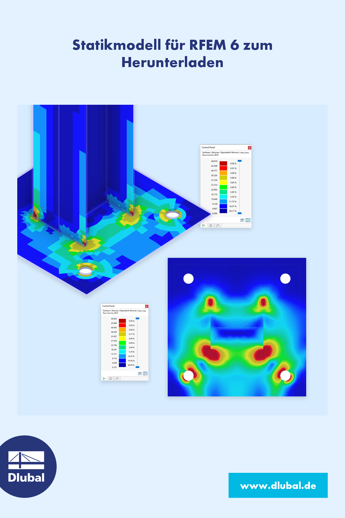 Statikmodell für RFEM 6 zum Herunterladen