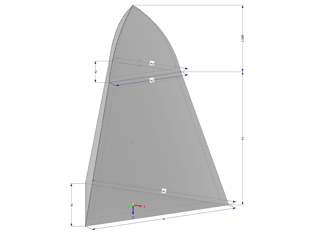 Modell 002156 | SLD007p | Mit Parabelbogen am oberen Teil mit Parametern