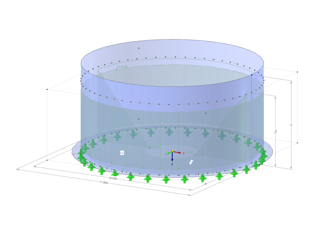 Modell 002711 | SIC001 | Silo mit Parametern