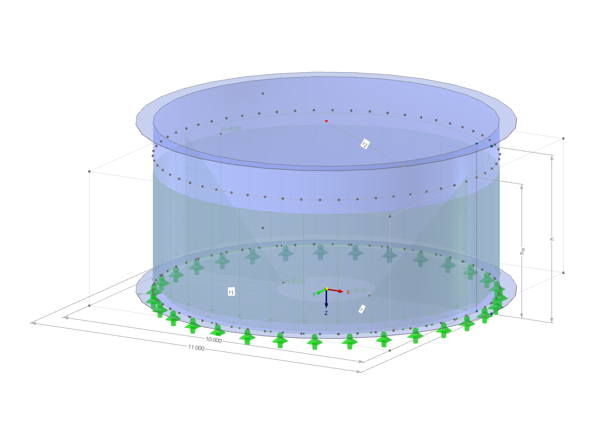 Modell 002712 | SIC005 | Silo mit Parametern