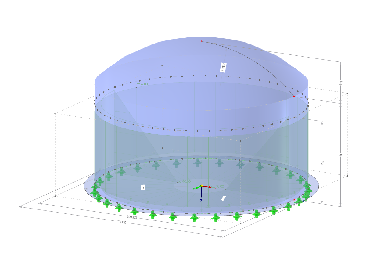 Modell 002718 | SIC010 | Silo mit Parametern