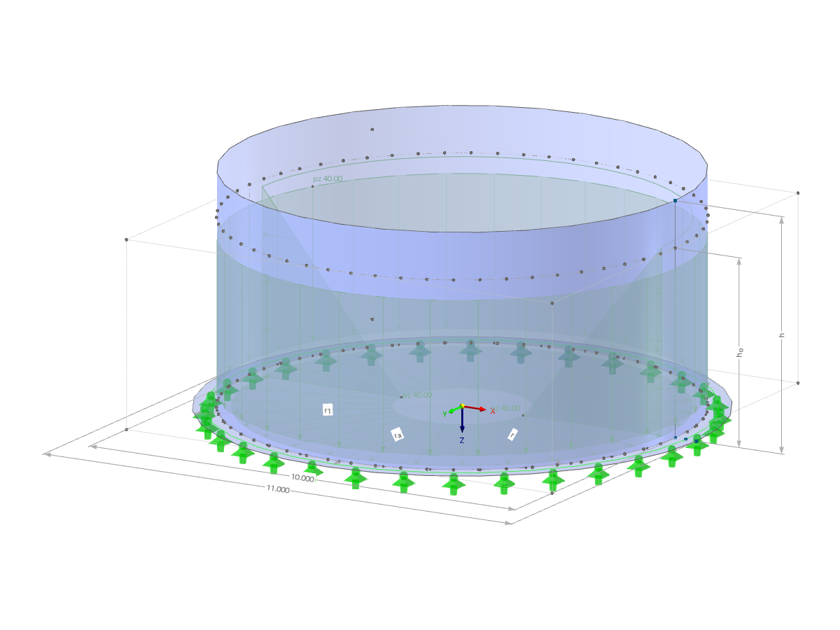 Modell 002747 | SIC001-a | Silo mit Parametern