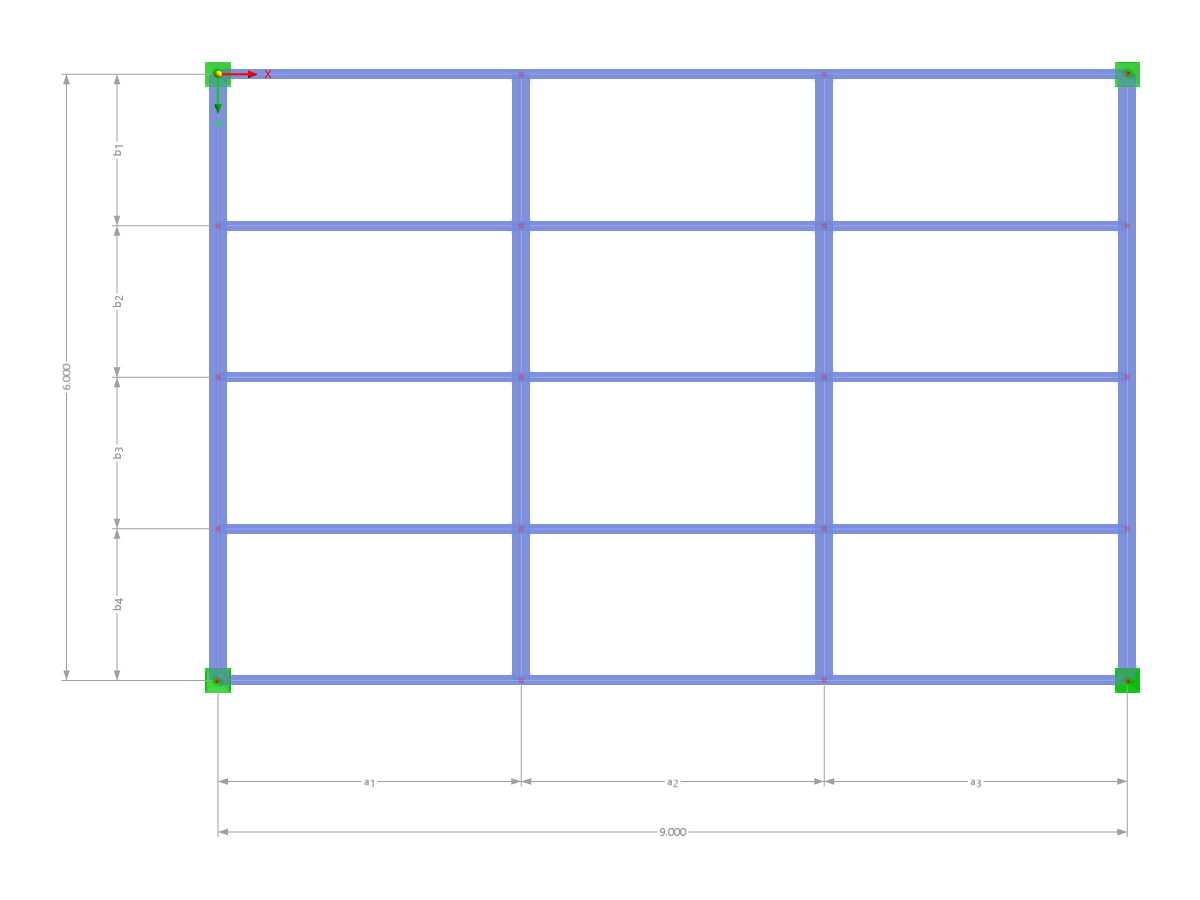 Modell 002944 | BG001 | Trägerrost mit Parametern