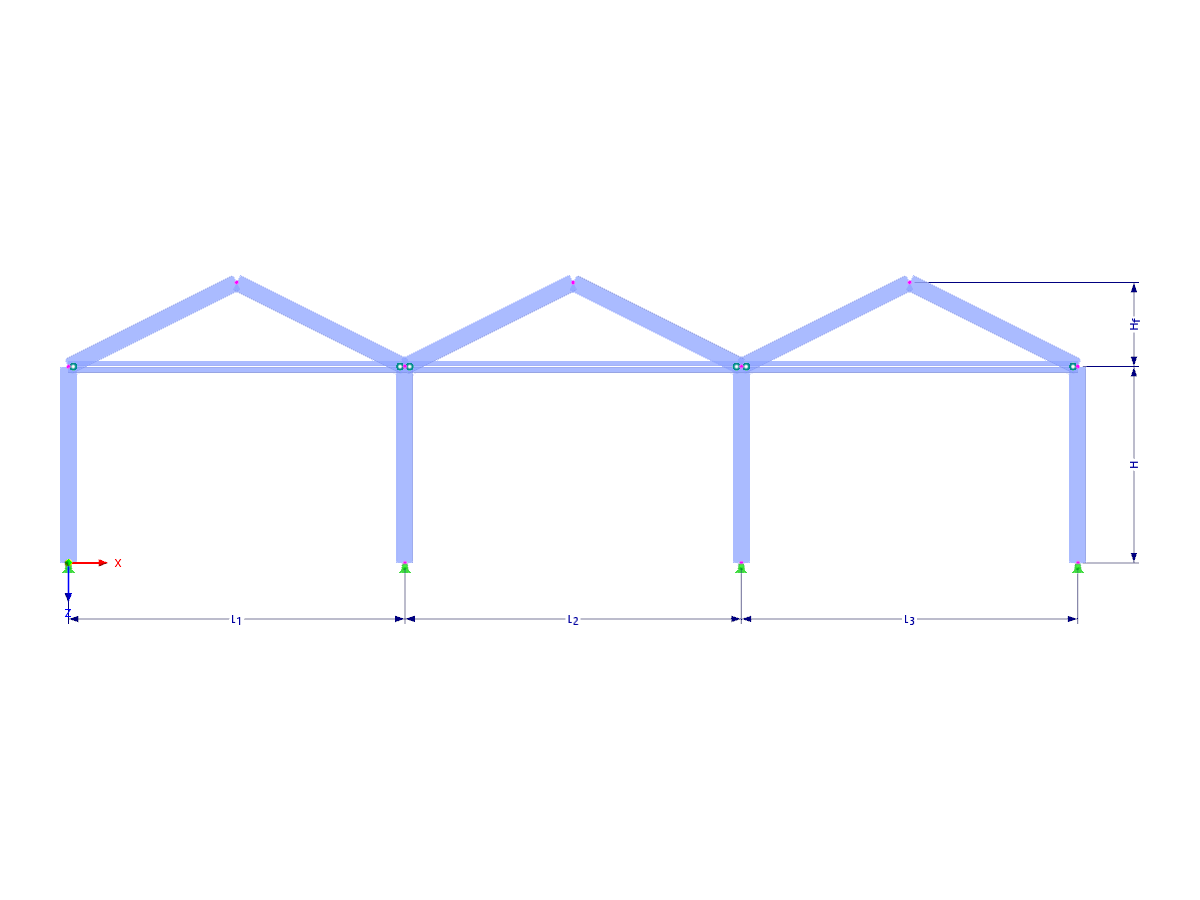 Modell 002955 | FMB002 | Mehrfeldrahmen mit Parametern