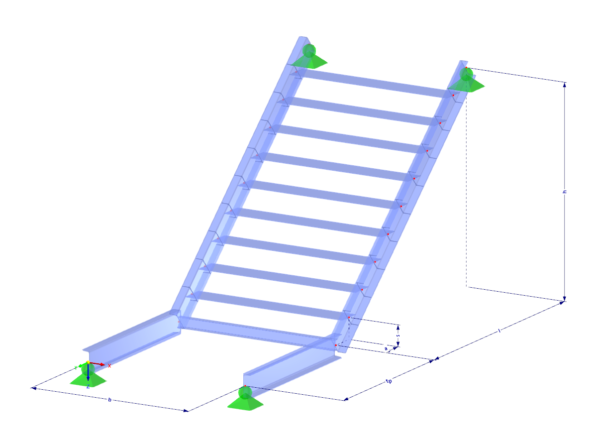 Modell 003072 | STS001-c | Treppe mit Parametern