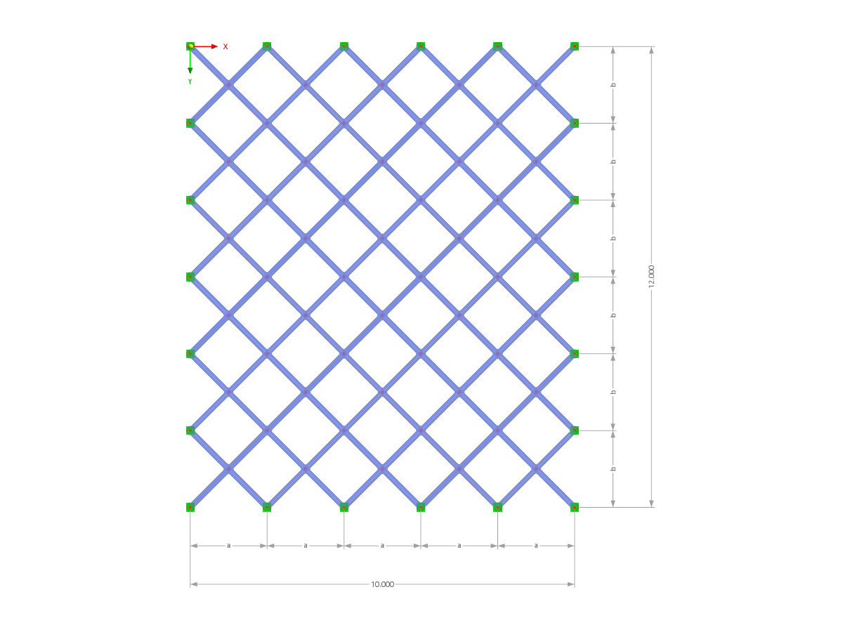 Modell 003258 | BG007 | Trägerrost mit Parametern