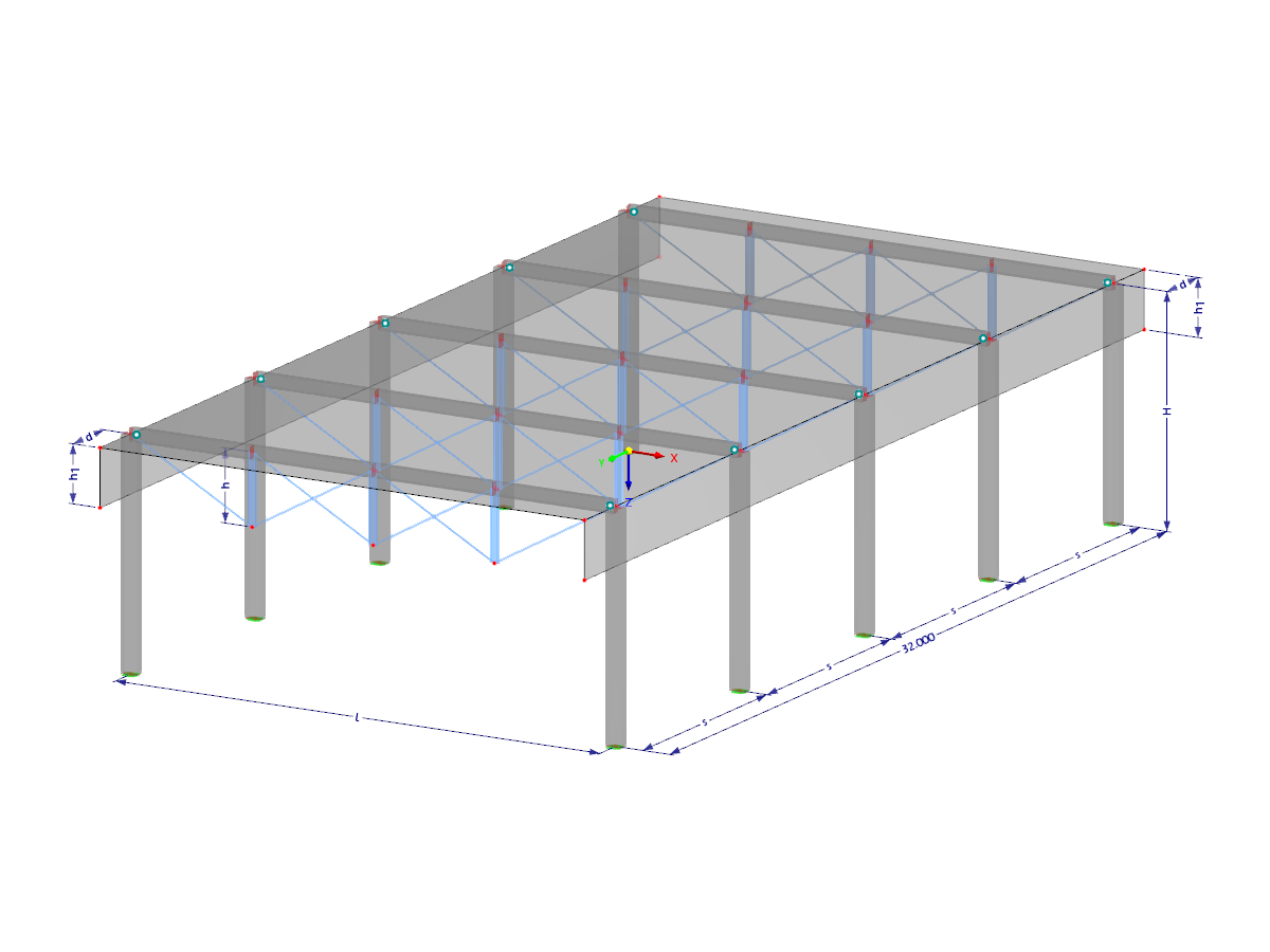 Modell 003654 | HSS003 | Hybridbausystem mit Parametern