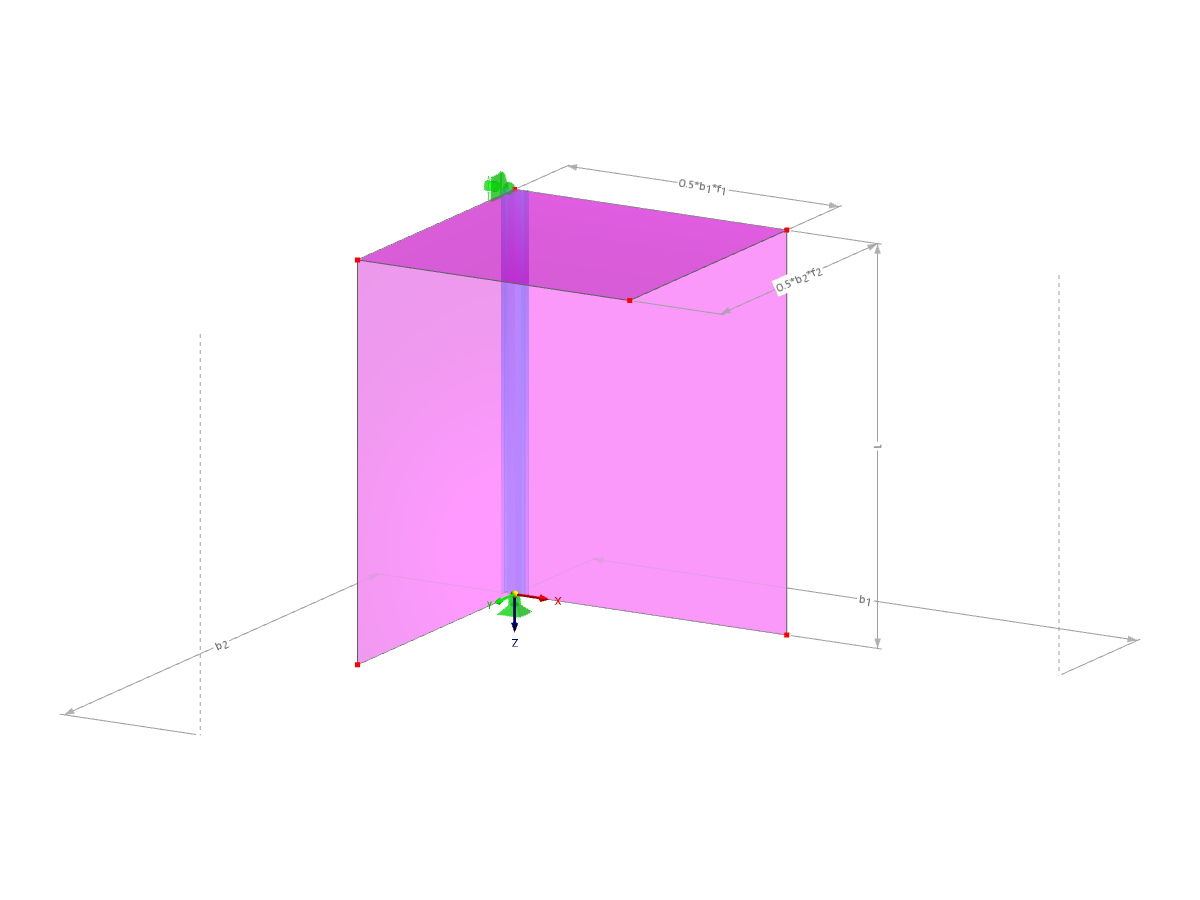 Modell 003658 | CLN002-a | Stütze | Eckstütze mit Parametern