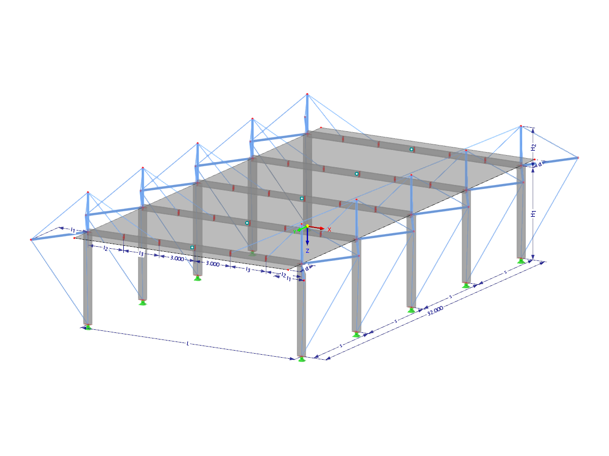 Modell 003665 | HSS007 | Hybridbausystem mit Parametern