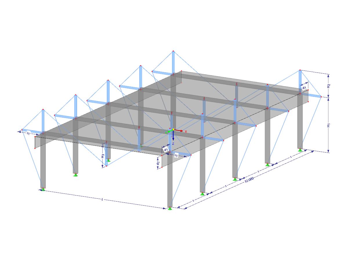 Modell 003684 | HSS008-a | Hybridbausystem mit Parametern