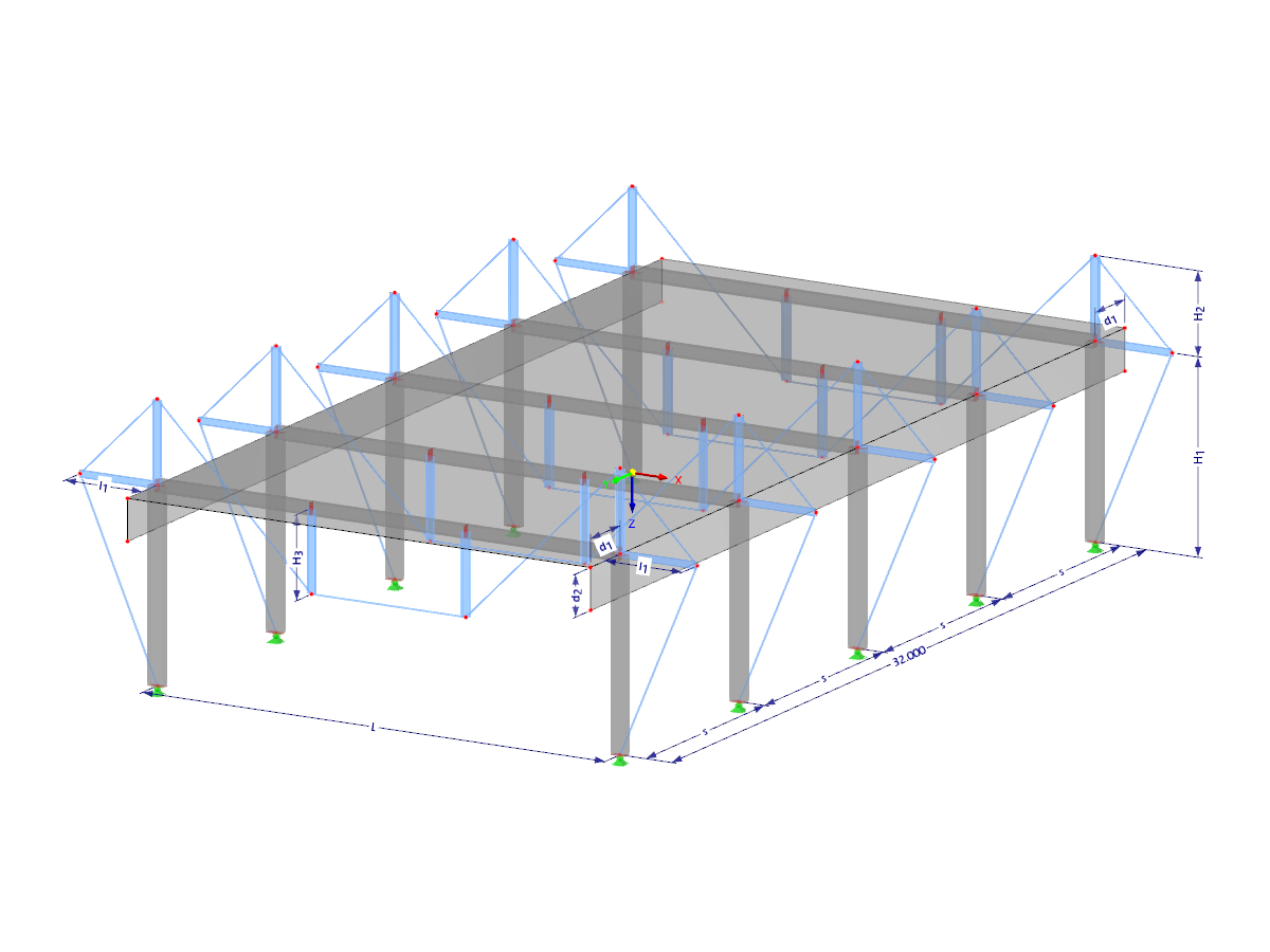 Modell 003694 | HSS008-b | Hybridbausystem mit Parametern