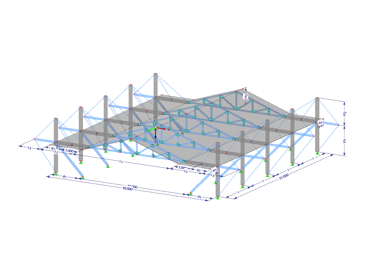 Modell 003704 | HSS009 | Hybridbausystem mit Parametern