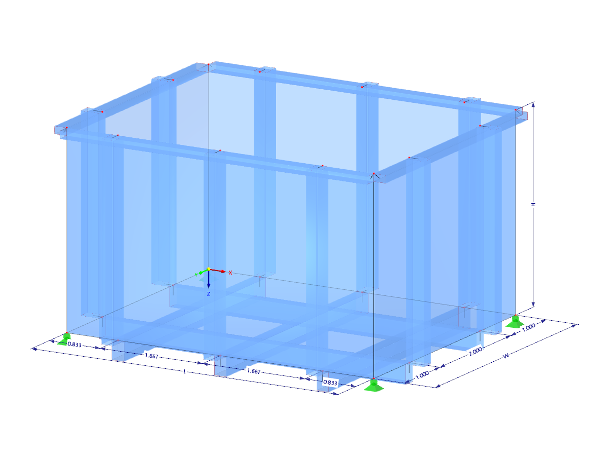 Modell 003736 | TAR009 | Rechteckiger Tank mit Parametern