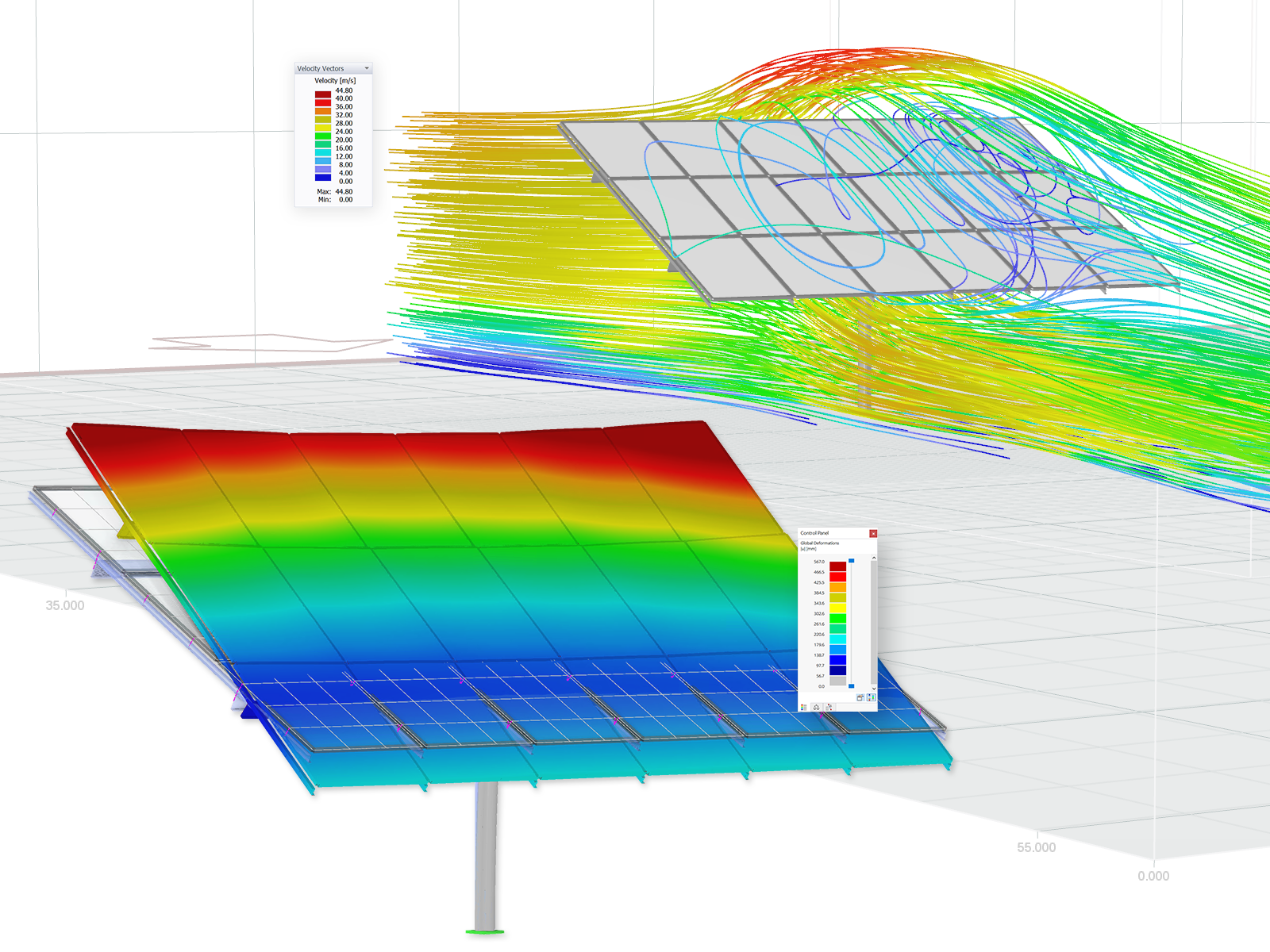 Photovoltaikanlage | Windsimulation und Windlastgenerierung