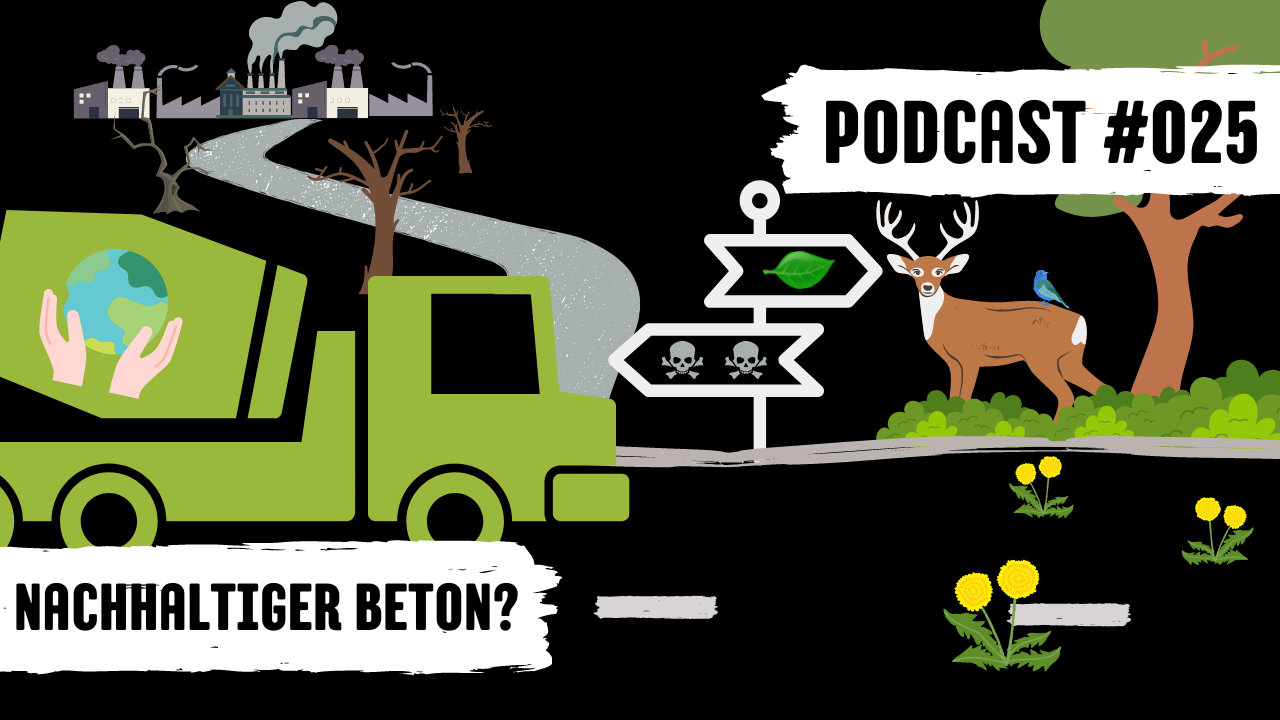 Titelbild Podcast #025 Nachhaltiger Beton