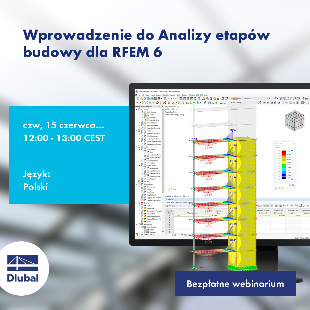 Einführung in die Analyse von Bauzuständen in RFEM 6