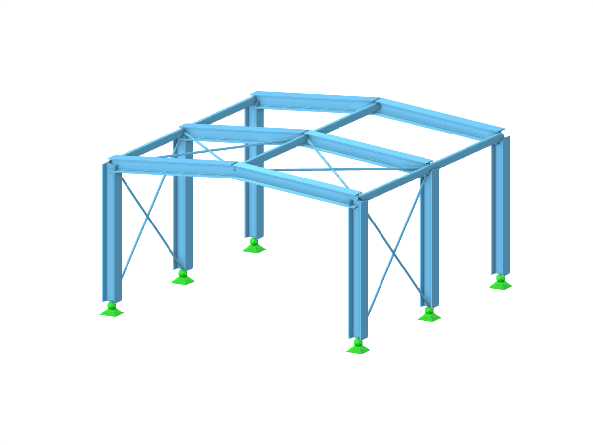 Modell 004002 | Stahlhalle