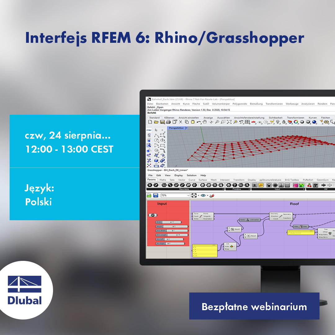 RFEM 6-Schnittstelle: Rhino/Grasshopper