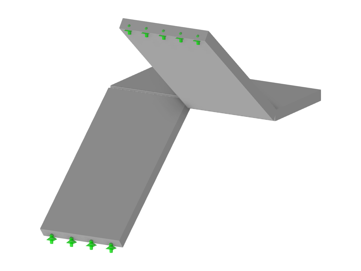 Modell 004024 | Treppenkonstruktion mit gelagertem Podest